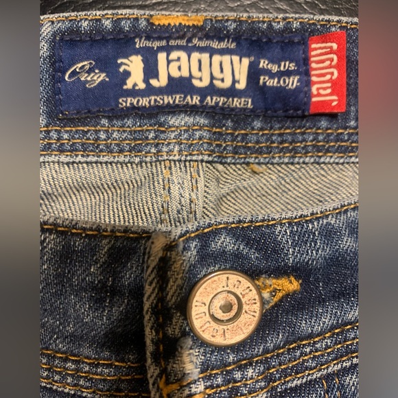Jaggy Jeans Newman Distressed Denim Straight 5 Pocket Button Fly Regular W32 L31 - Picture 3 of 7